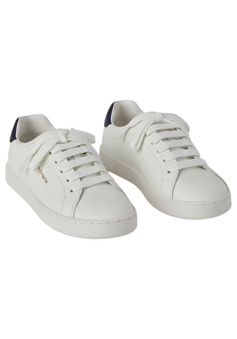 Unisex white/blue leather shoes PALM ANGELS | PBIA005F22LEA00/DELBIANCO/BLU
